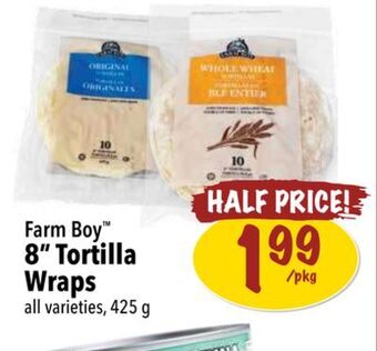 Farm Boy Farm boy 8 tortilla wraps offer