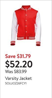 Walmart Varsity jacket offer