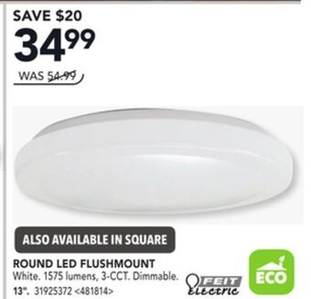 RONA Feit electric round led flushmount 13 offer