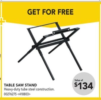 RONA Table saw stand offer