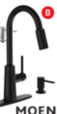 RONA Moen nori pull-down kitchen faucets matte black finish offer