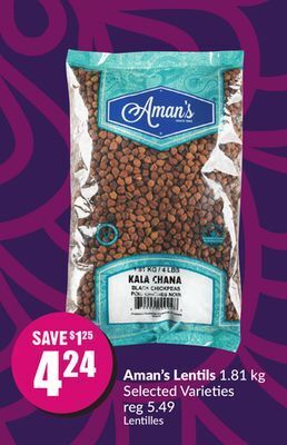 FreshCo Aman's lentils 1.81 kg selected varieties offer