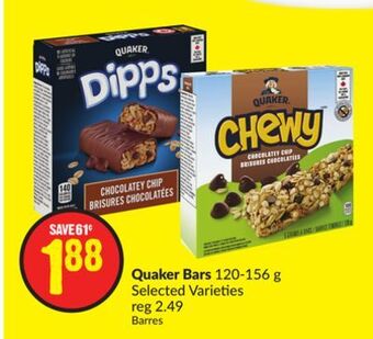FreshCo Quaker bars 120-156 g selected varieties offer