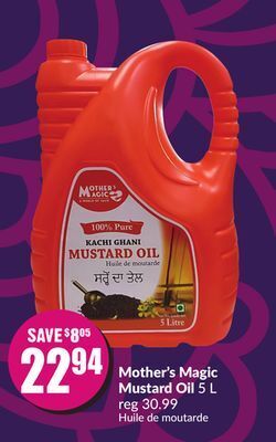 FreshCo Mother's magic mustard oil 5 l offer