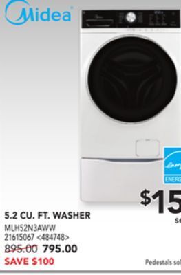 RONA Midea 5.2 cu. ft. washer offer
