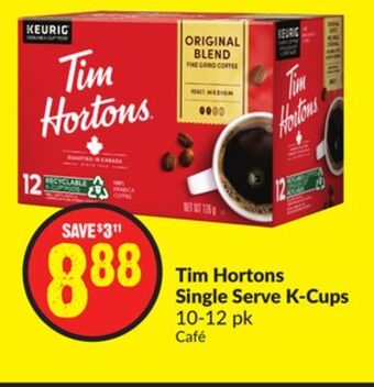 FreshCo Time hortons single serve k-cups 10-12 pk offer
