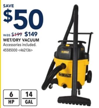 RONA Dewalt wet/dry vacuum offer