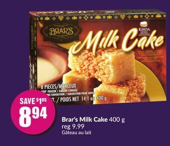 FreshCo Brar's milk cake 400 g offer