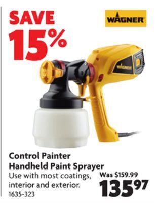 Home Hardware Control painter handheld paint sprayer offer