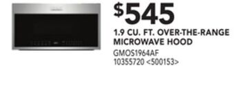 RONA Frigidaire 1.9 cu. ft. over-the-range microwave hood offer