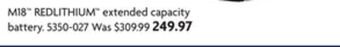 Home Hardware M18 redlithium extended capacity battery offer