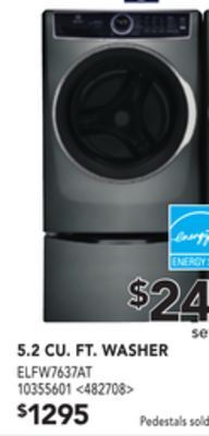 RONA Electrolux 5.2 cu. ft. washer offer