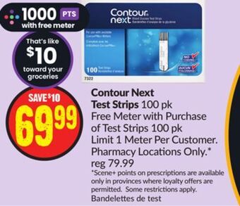 FreshCo Contour next test strips 100 pk offer