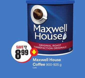 FreshCo Maxwell house coffee 900-925 g offer