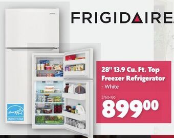 Home Hardware 28 13.9 cu. ft. top freezer refrigerator offer