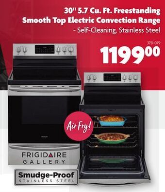 Home Hardware 30 5.7 cu. ft. freestanding smooth top electric convection range offer