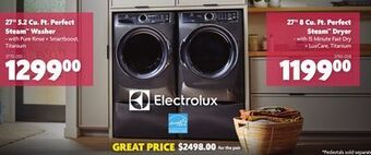 Home Hardware 27 5.2 cu. ft. perfect steam washer and 27 8 cu. ft. perfect steam dryer offer