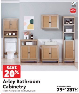 Home Hardware Arley bathroom cabinetry offer