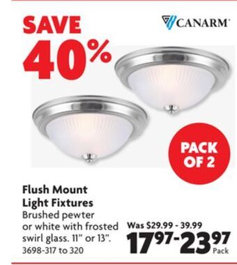 Home Hardware Flush mount light fixtures offer
