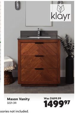 Home Hardware Mason vanity offer