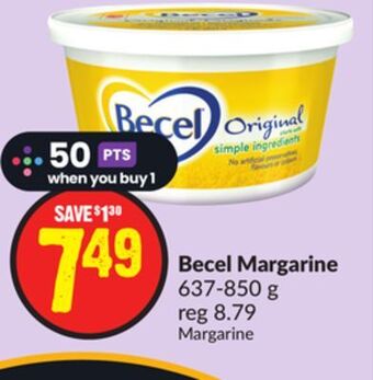 Chalo FreshCo Becel margarine 637-850 g offer