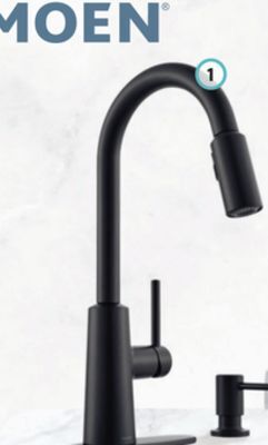 Home Hardware Nori pull down kitchen faucet with soap dispenser offer