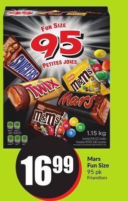 Chalo FreshCo Mars fun size 95 pk offer