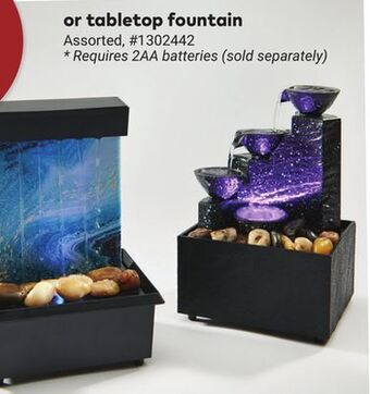 Giant Tiger Tabletop fountain offer