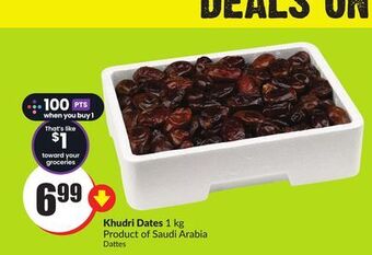 Chalo FreshCo Khudri dates 1 kg product of saudi arabia offer