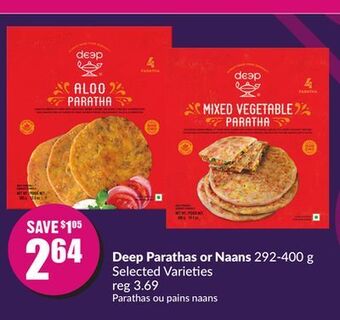 Chalo FreshCo Deep parathas or naans 292-400 g selected varieties offer