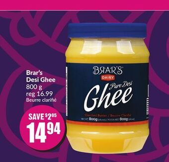 Chalo FreshCo Brar's desi ghee 800 g offer