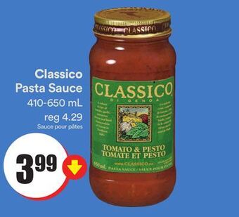 Chalo FreshCo Classico pasta sauce 410-650 ml offer