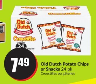 Chalo FreshCo Old dutch potato chips or snacks 24 pk offer