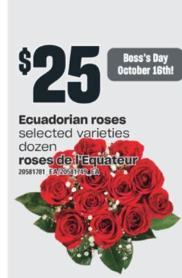 Valu-mart Roses de l'equateur offer