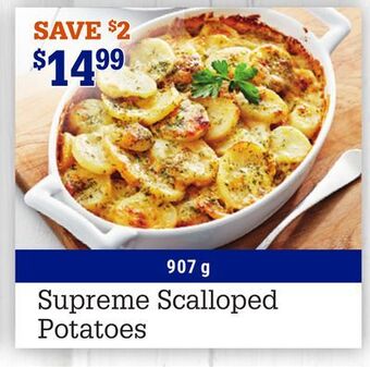 M & M Food Market Supreme scalloped potatoes offer