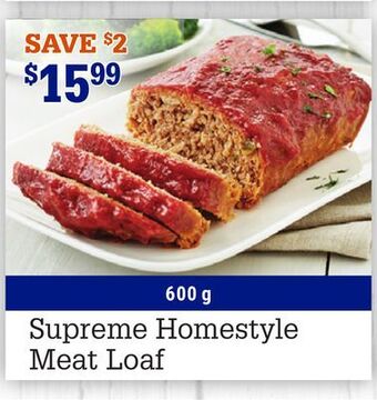 M & M Food Market Supreme homestyle meat loaf offer