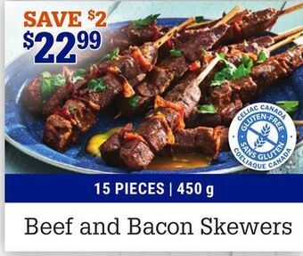 M & M Food Market Beef and bacon skewers offer
