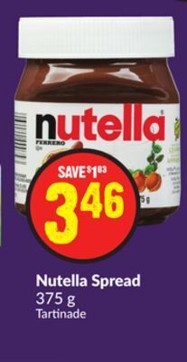 Chalo FreshCo Nutella spread 375 g offer