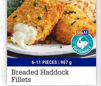 M & M Food Market Breaded haddock fillets offer