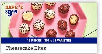 M & M Food Market Cheesecake bites offer