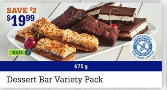 M & M Food Market Dessert bar variety pack offer