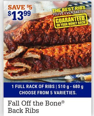 M & M Food Market Fall off the bone back ribs offer