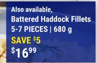 M & M Food Market Battered haddock fillets offer