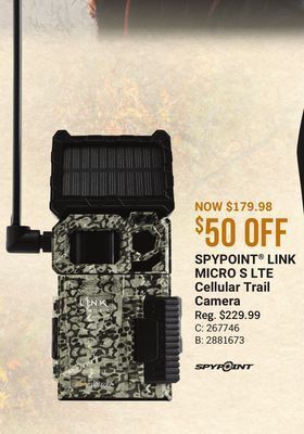 Bass Pro Spypoint link micro s lte cellular trail camera offer