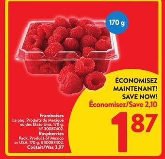 Walmart Raspberries offer