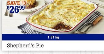 M & M Food Market Shepherd's pie offer