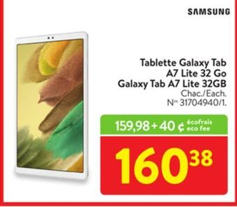 Walmart Samsung galaxy tab a7 lite 32gb offer