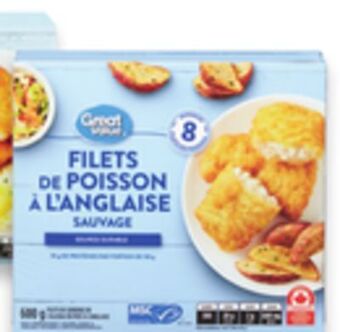 Walmart Great value battered fish fillets offer