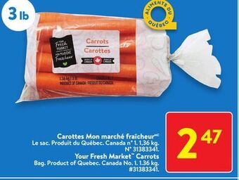 Walmart Your fresh market carrots offer