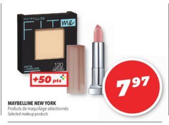 Familiprix Maybelline new york selected makeup products offer